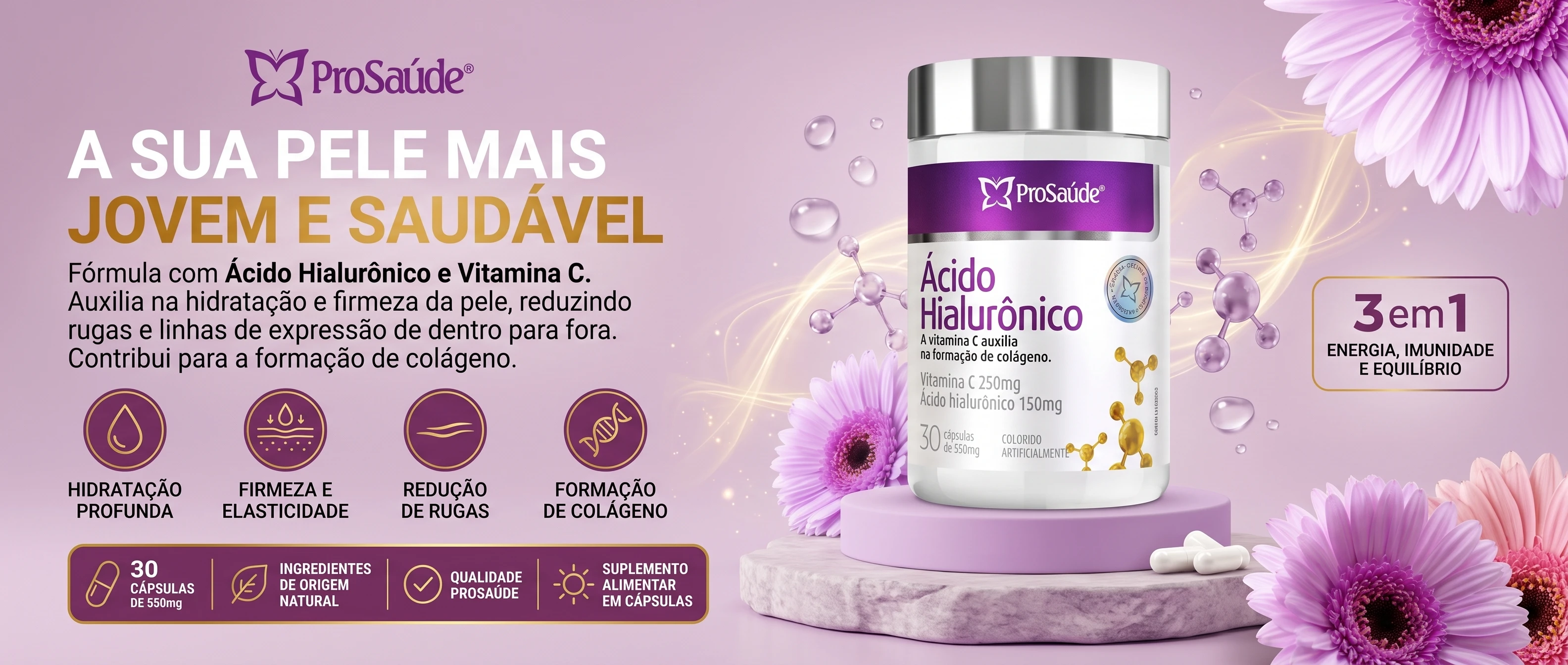Pele Firme e Energia em Dia: o Papel do Ácido Hialurônico