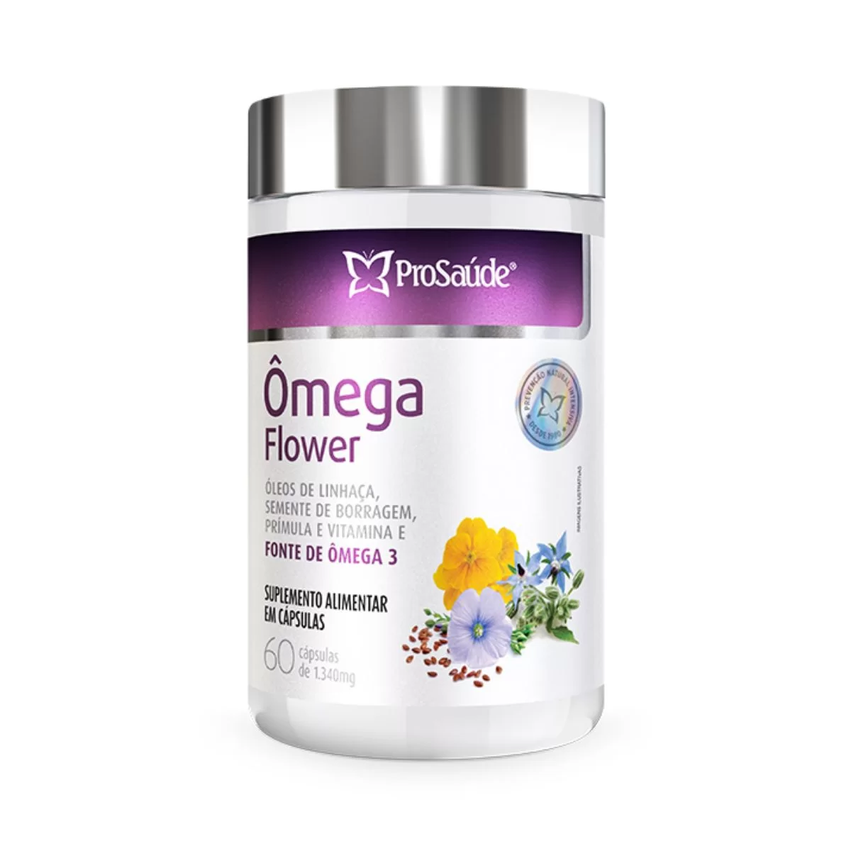 Ômega Flower - Ômega Vegetal para regulação hormonal 
