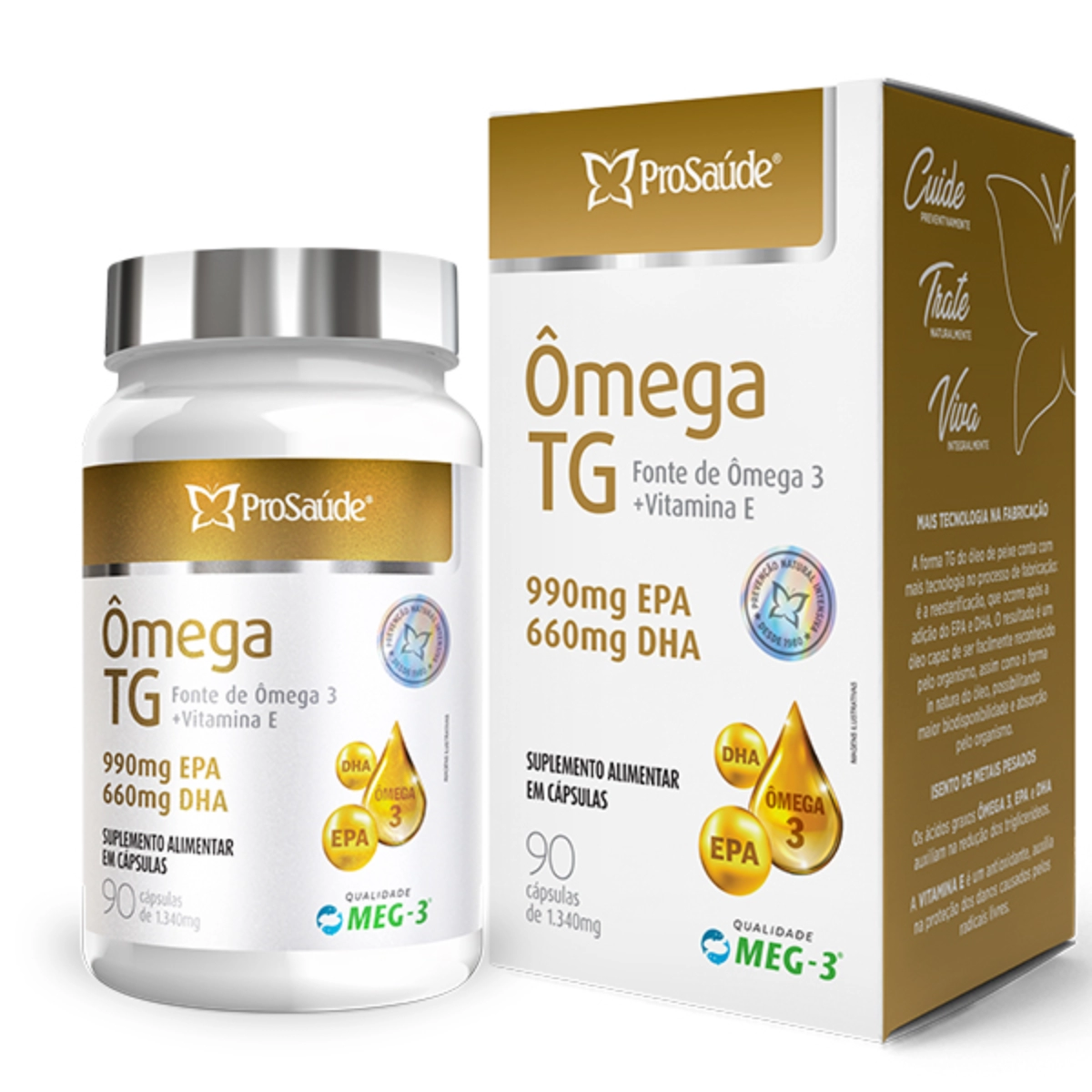 Ômega TG - 990mg EPA e 660mg DHA