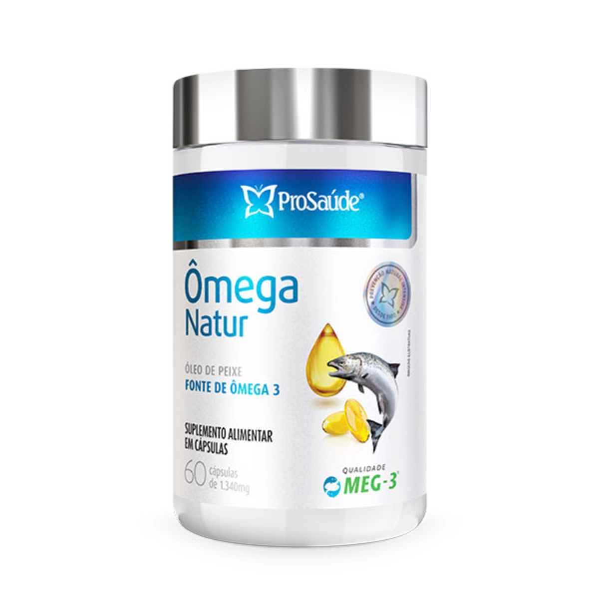Ômega Natur - Ômega 3 (Óleo De Peixe) 1.340mg 60 cápsulas