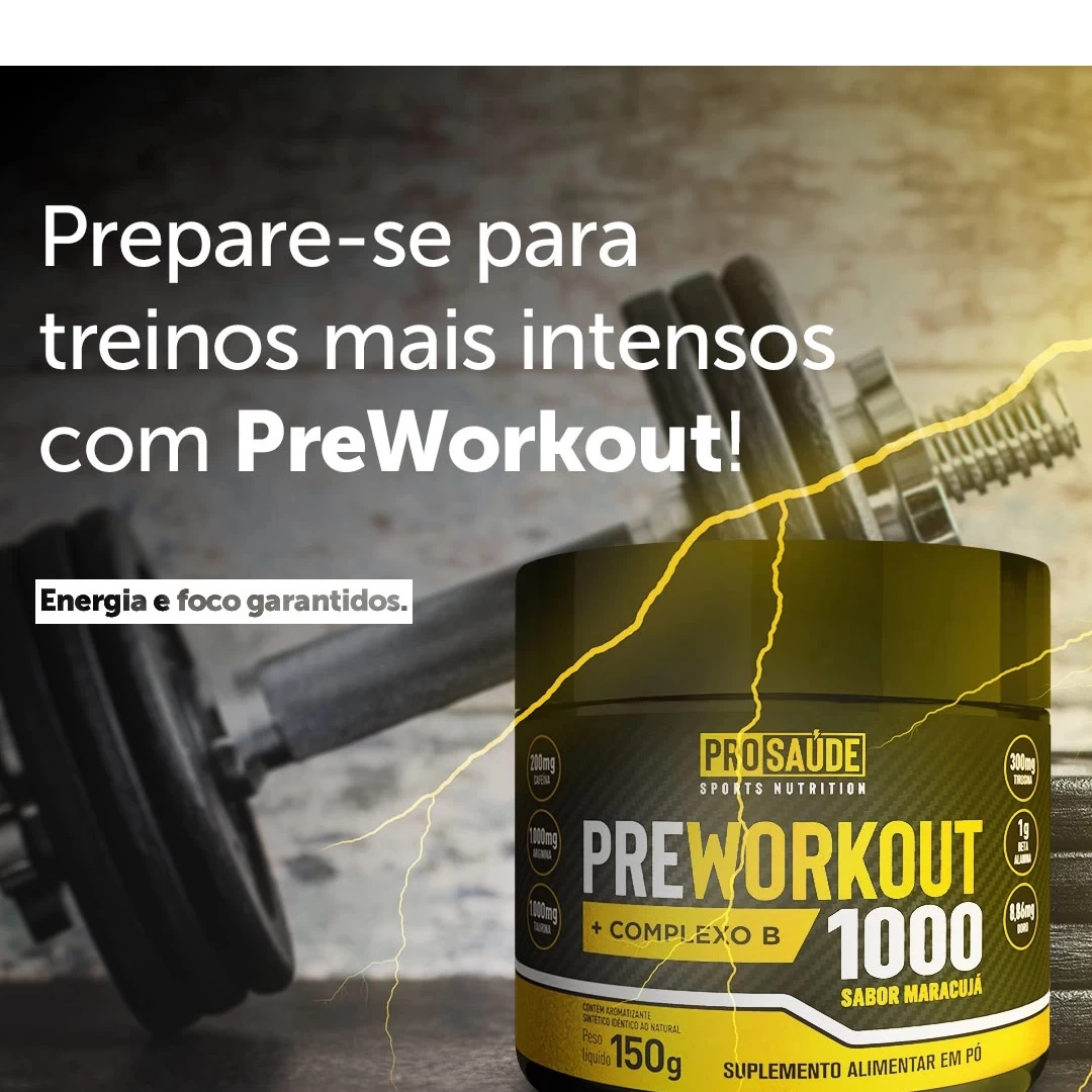 PreWorkout Pré-treino - 300g - sabor Maracujá image hover